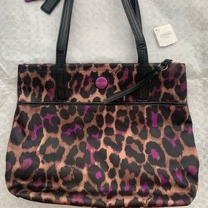 *COACH - Rare - Purple Leopard Purse*